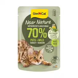 Zooplus GimCat Near Nature 16 x 85 g (VERSCHIEDENE SORTEN: Kip, Rund etc.) - Pute & Wild aanbieding