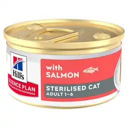 Zooplus 24x85g Lachs Hill's Science Plan Adult Sterilised Mousse Katzennassfutter aanbieding