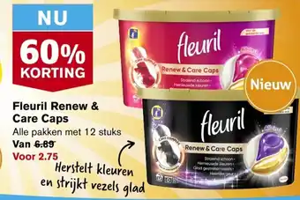 Hoogvliet Fleuril renew & care caps aanbieding