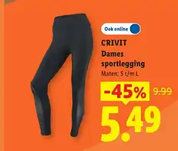 Lidl Crivit Dames sportlegging aanbieding