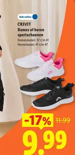 Lidl Crivit dames of heren sportschoenen aanbieding
