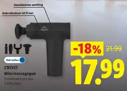 Lidl Crivit Mini massagegun aanbieding