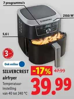 Lidl Silvercrest airfryer aanbieding