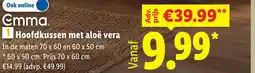 Lidl Emma Hoofdkussens met aloë vera aanbieding