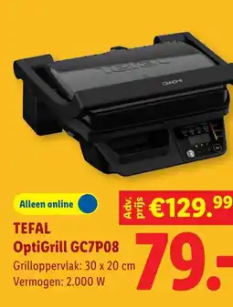 Lidl TEFAL OptiGrill GC7P08 aanbieding