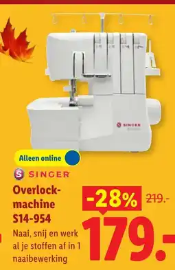 Lidl Singer Overlock-machine S14-954 aanbieding