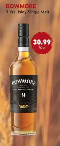 uw topSlijter Bowmore 9 Yrs. Islay Single Malt aanbieding