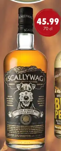 uw topSlijter Scallywag Speyside Blended Malt Scotch Whisky aanbieding