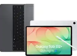 Coolblue Samsung Galaxy Tab S12 Plus 12,6 inch 256GB Wifi Zilver + Toetsenbord QWERTY aanbieding