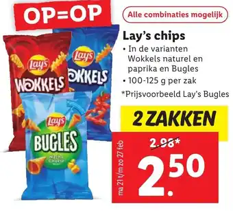 Lidl Lay's chips aanbieding