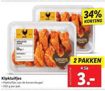 Lidl Kipfluifjes 550g aanbieding