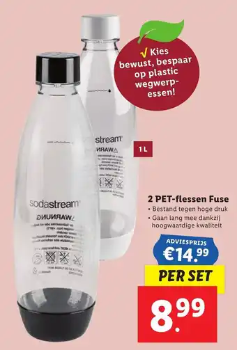 Lidl 2 Pet-flessen fuse aanbieding