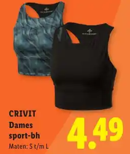 Lidl Crivit Dames sport-bh aanbieding