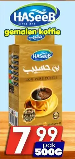 Özbaktat Supermarkt Haseeb gemalen koffie aanbieding