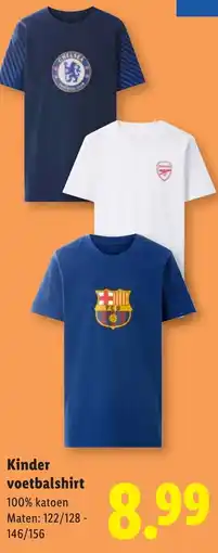 Lidl Kinder voetbalshirt aanbieding