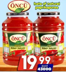 Özbaktat Supermarkt öncü hete of naturel paprikapuree aanbieding