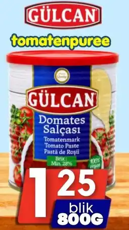 Özbaktat Supermarkt gülcan tomatenpuree aanbieding
