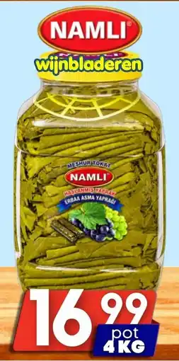 Özbaktat Supermarkt namli wijnbladeren aanbieding