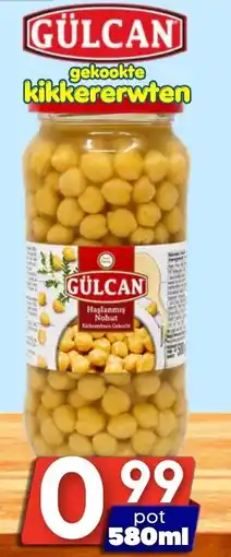 Özbaktat Supermarkt GÜLCAN gekookte kikkererwten aanbieding
