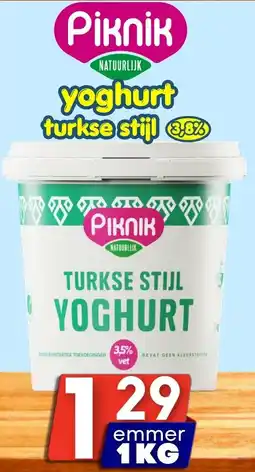 Özbaktat Supermarkt Piknik turkse stijl yoghurt aanbieding
