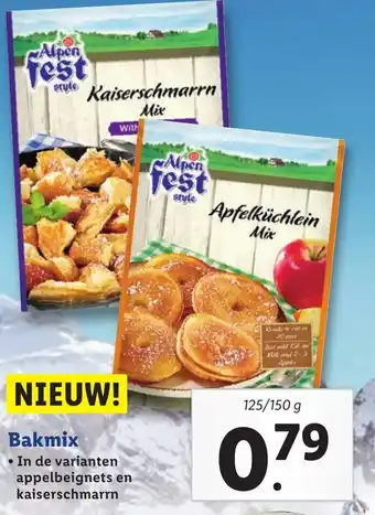 Lidl Bakmix 125g aanbieding