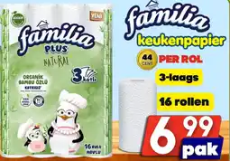 Özbaktat Supermarkt Familia Keukenpapier aanbieding