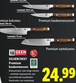 Lidl Silvercrest Premium keukenmessen aanbieding