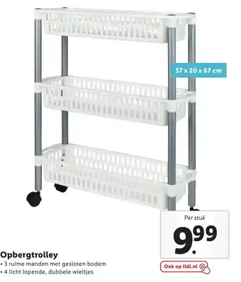 Lidl Opbergtrolley aanbieding