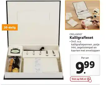 Lidl Kalligrafieset aanbieding