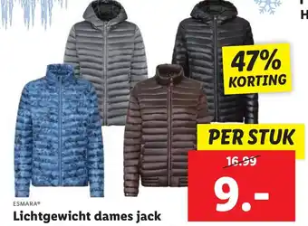 Lidl Lichtgewicht dames jack aanbieding