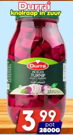 Özbaktat Supermarkt Durra knolraap in zuur aanbieding
