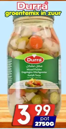 Özbaktat Supermarkt Durra groentemix in zuur aanbieding
