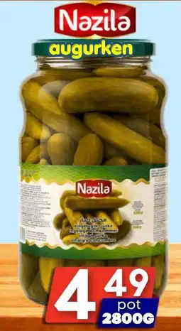 Özbaktat Supermarkt Nazila augurken aanbieding