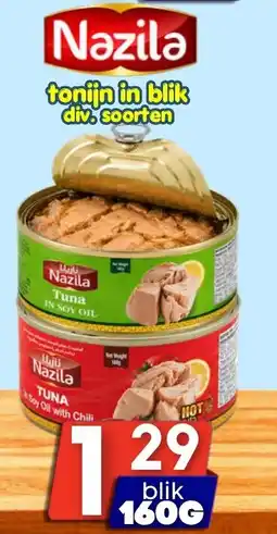 Özbaktat Supermarkt Nazila tonijn in blik aanbieding