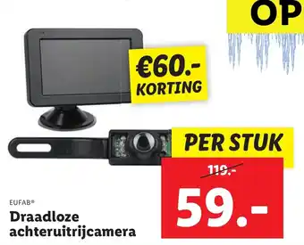 Lidl Draadloze achteruitjcamera aanbieding