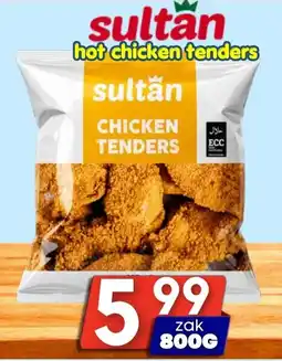 Özbaktat Supermarkt sultan chicken tenders aanbieding