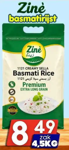 Özbaktat Supermarkt Zinè basmatirijst aanbieding