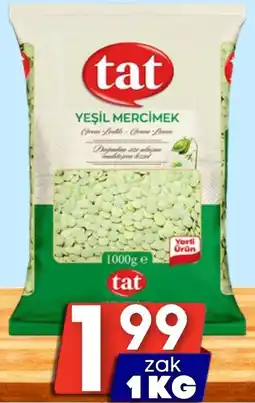 Özbaktat Supermarkt tat yeşil mercimek aanbieding