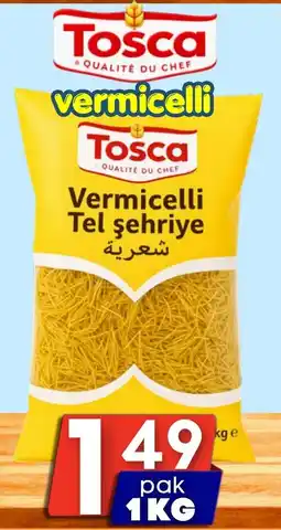 Özbaktat Supermarkt Tosca vermicelli aanbieding