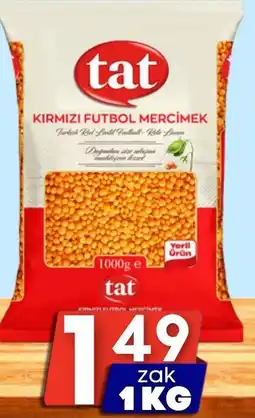 Özbaktat Supermarkt tat kirmizi futbol mercimek aanbieding
