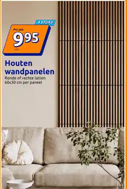 Action Houten wandpanelen aanbieding