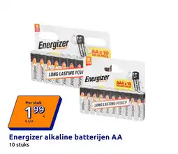 Action Energizer alkaline batterijen AA aanbieding