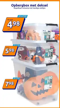 Action Opbergbox met deksel aanbieding