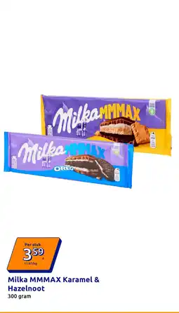Action Milka MMMAX Karamel & Hazelnoot aanbieding