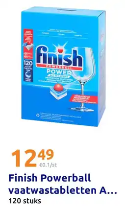 Action Finish Powerball vaatwastabletten aanbieding
