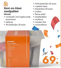 Blokker Blokker kant-en-klaar noodpakket aanbieding