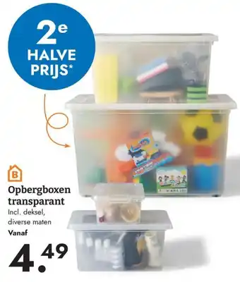 Opbergboxen transparant