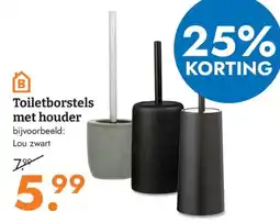 Blokker B Toiletborstels met houder aanbieding