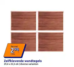 Action Zelfklevende wandtegels aanbieding