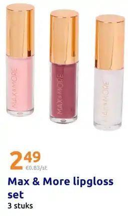 Action Max & More lipgloss set aanbieding